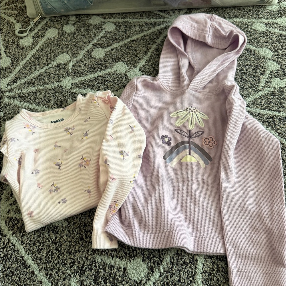 Kids' Pink and Purple Tops Set